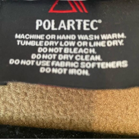 Peckham USMC US Marine Corps Polartec Pullover Fleece MEDIUM Brown 1/2 Zip - Picture 5 of 5